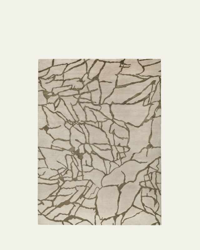 Tracery Hand-Knotted Rug, 6' x 9'